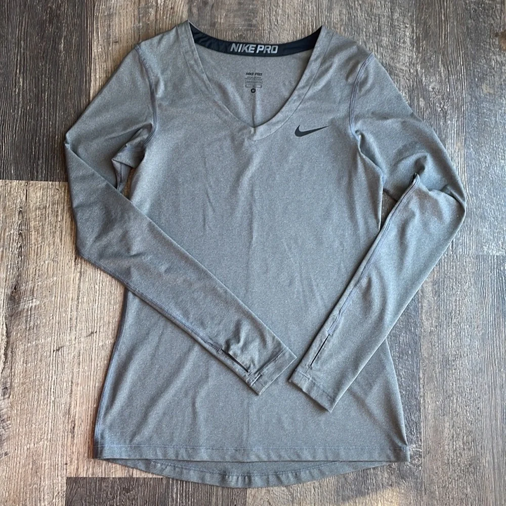 Nike Pro Core Fitted Long-Sleeve T-Shirt Sz M